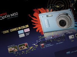 PENTAX Optio M5 Microsite.