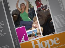 Yo It's Yoga: Hope DVD Cover Design.